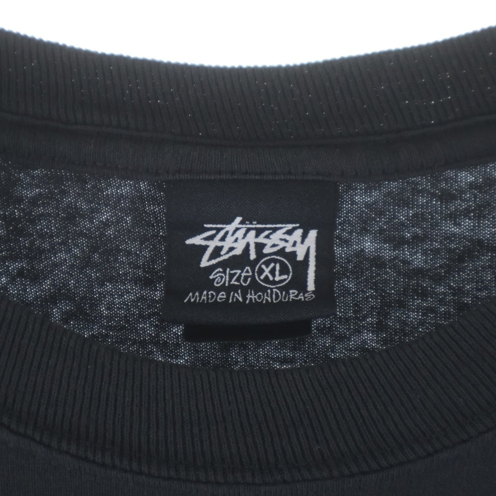 STUSSY(ステューシー) Authentic Gear Tee Pigment Dyed オーセンティック ギア 半袖Tシャツ カットソー ブラック