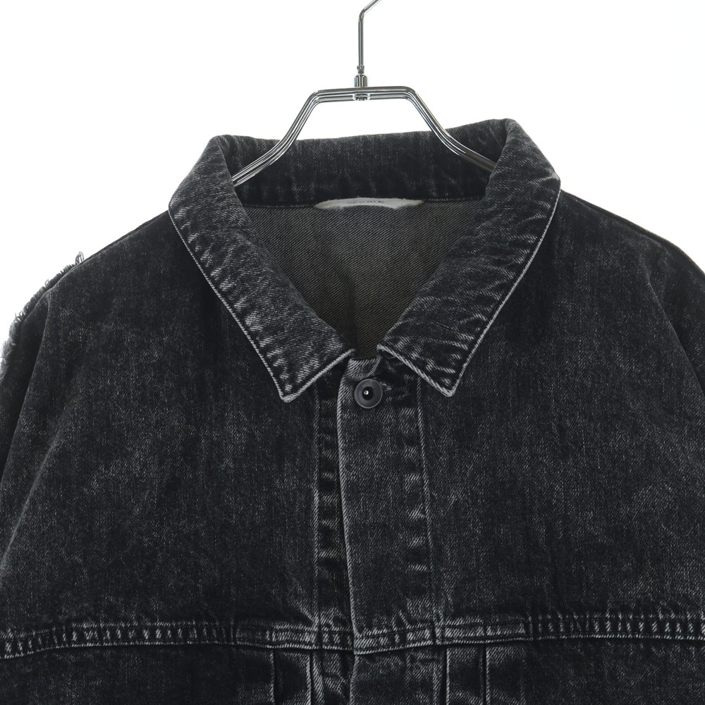 Name.(ネーム) 23AW ARP REMAKE 1ST DENIM JACKET リメイク デニムジャケット ブラック NMJK-001
