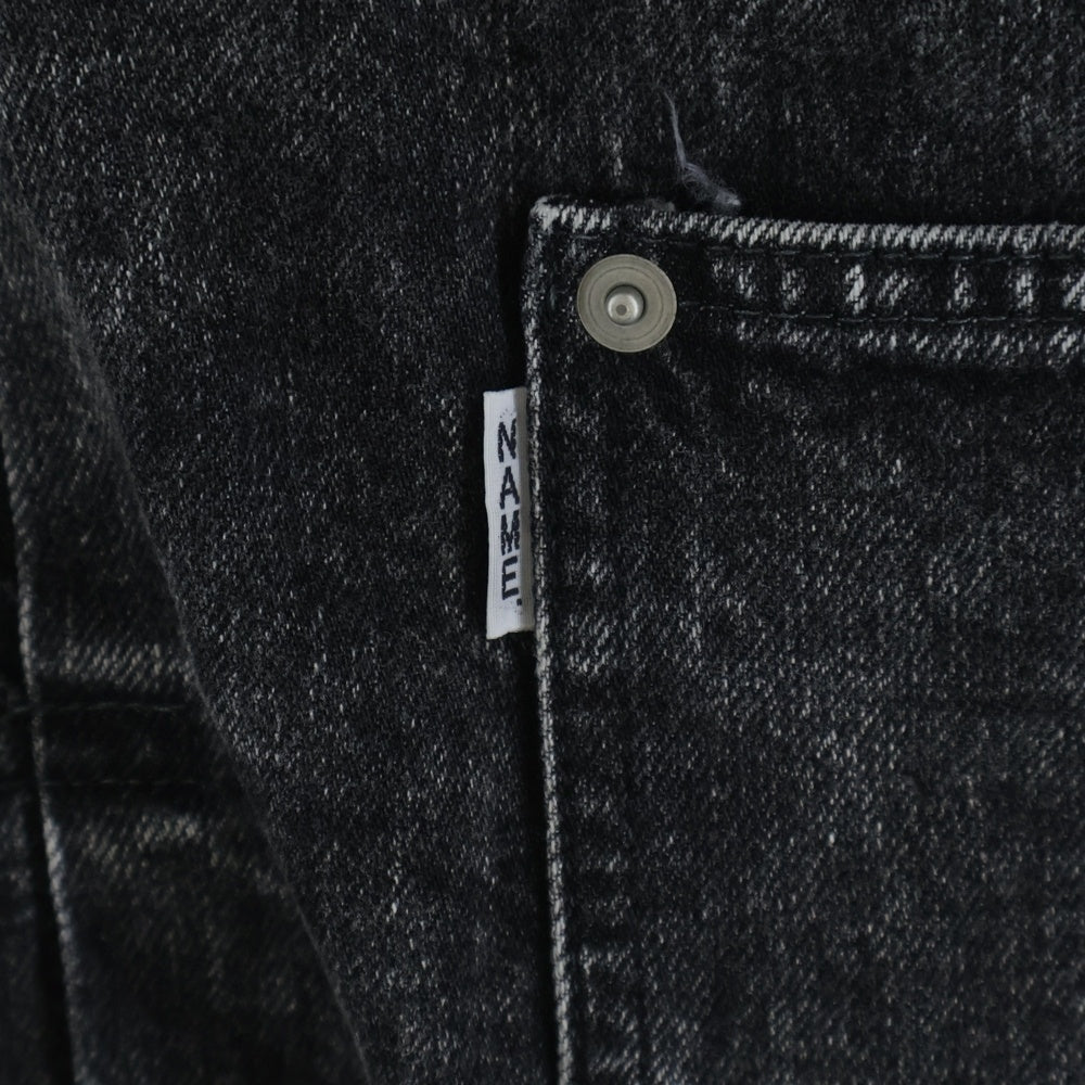 Name.(ネーム) 23AW ARP REMAKE 1ST DENIM JACKET リメイク デニムジャケット ブラック NMJK-001