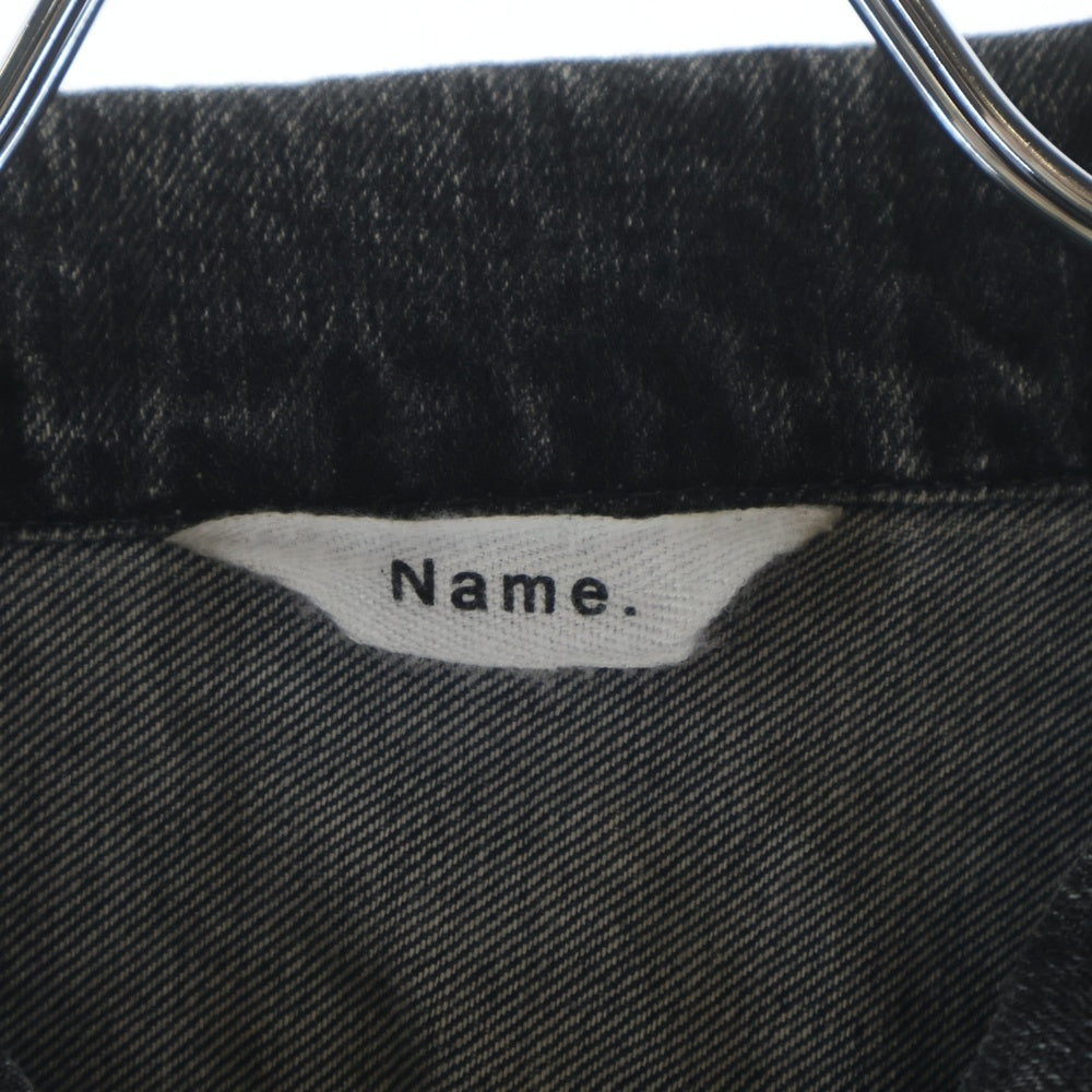 Name.(ネーム) 23AW ARP REMAKE 1ST DENIM JACKET リメイク デニムジャケット ブラック NMJK-001