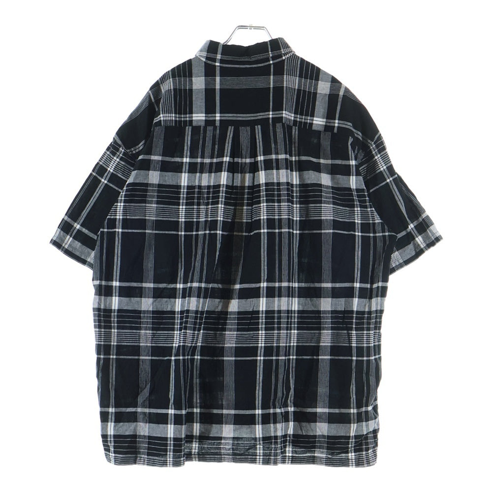 COOTIE PRODUCTIONS(クーティー プロダクションズ) 22SS Madras Check S/S Shirt マドラスチェック 半袖シャツ ブラック CTE-22S404