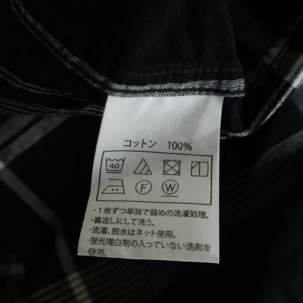 COOTIE PRODUCTIONS(クーティー プロダクションズ) 22SS Madras Check S/S Shirt マドラスチェック 半袖シャツ ブラック CTE-22S404