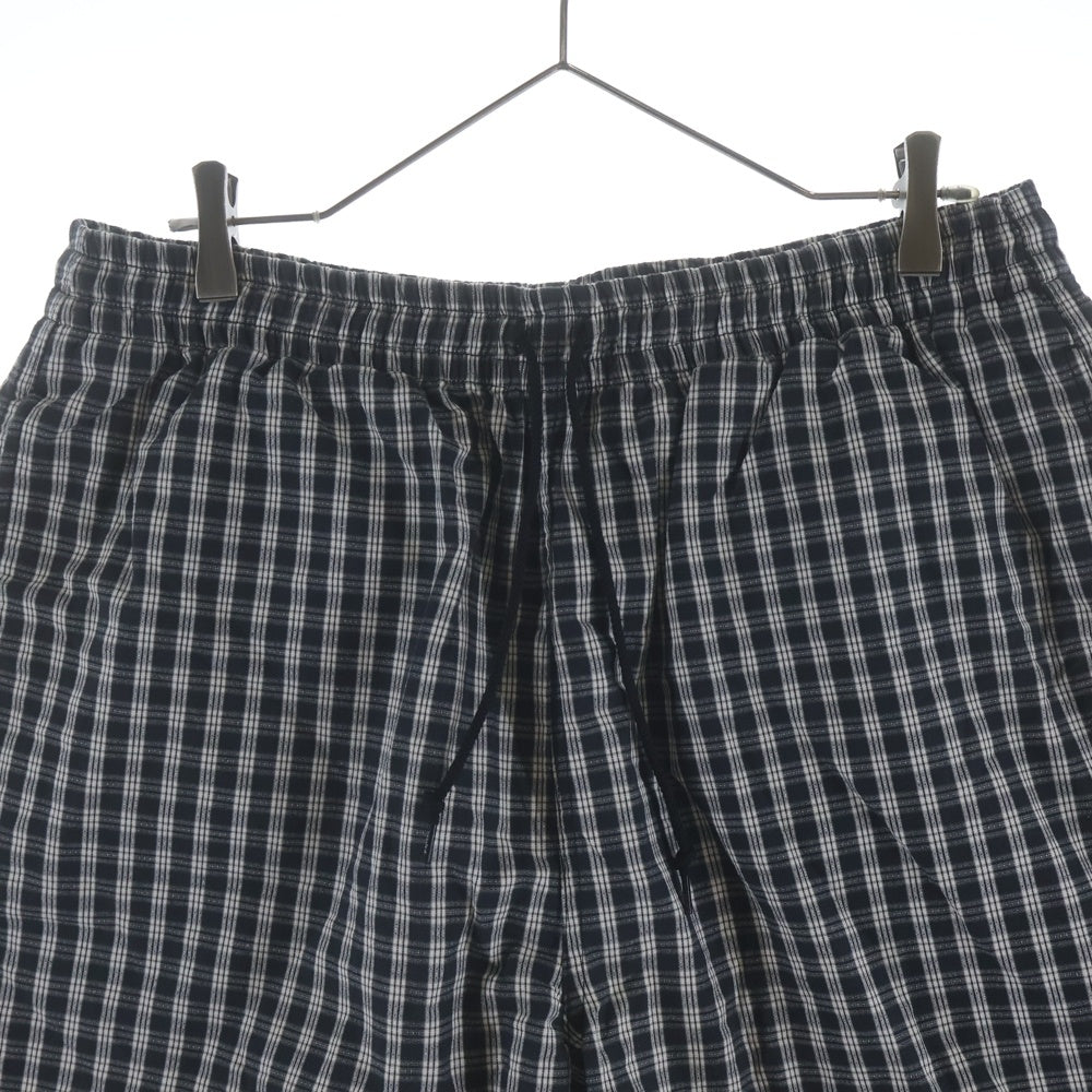 COOTIE PRODUCTIONS(クーティー プロダクションズ) 24SS Dobby Check Easy Shorts チェック柄 ハーフパンツ ショーツ ブラック CTE-24S121