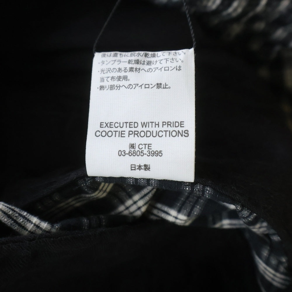 COOTIE PRODUCTIONS(クーティー プロダクションズ) 24SS Dobby Check Easy Shorts チェック柄 ハーフパンツ ショーツ ブラック CTE-24S121