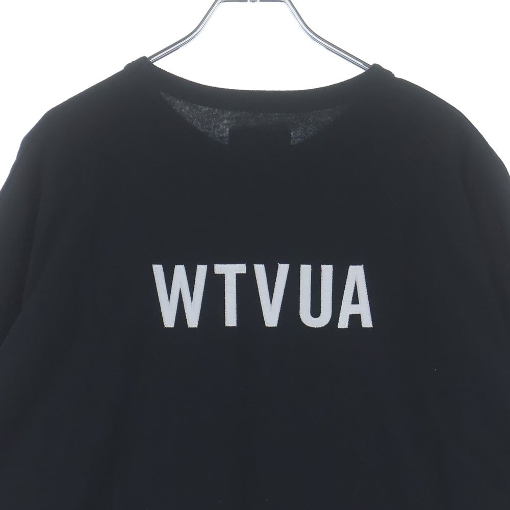 WTAPS(ダブルタップス) 24SS SIGN SS COTTON TSSC フロントロゴ 半袖Tシャツ カットソー ブラック 241ATDT-CSM22