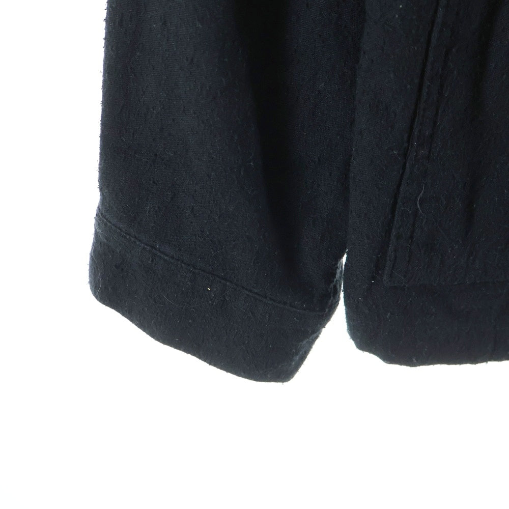 COOTIE PRODUCTIONS(クーティー プロダクションズ) 23SS Silk Nep Work Jacket シルクネップ ワークシャツ 長袖シャツ ブラック CTE-23S204