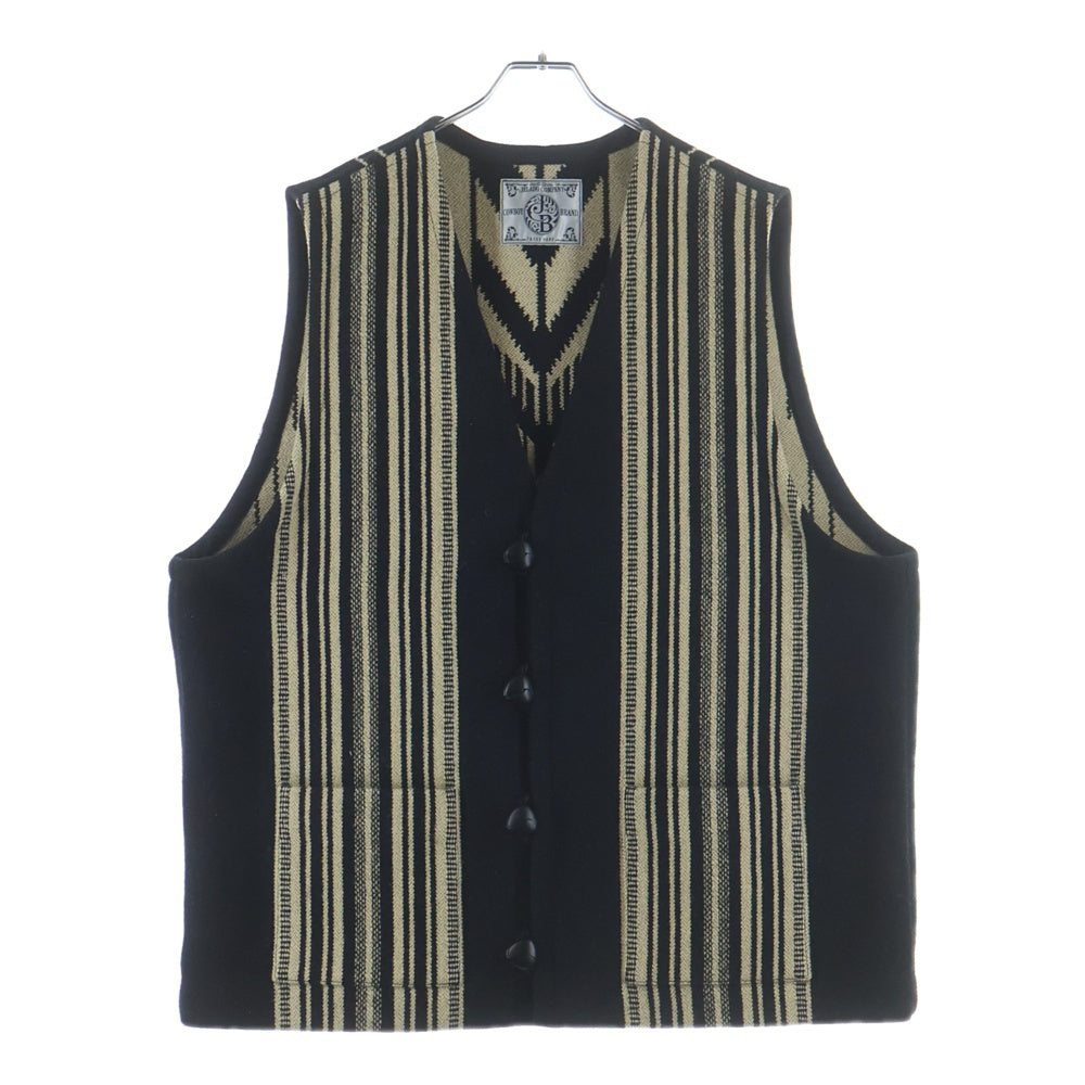 JELADO(ジェラード) Hubbell Vest クルミボタン ジレベスト ブラック