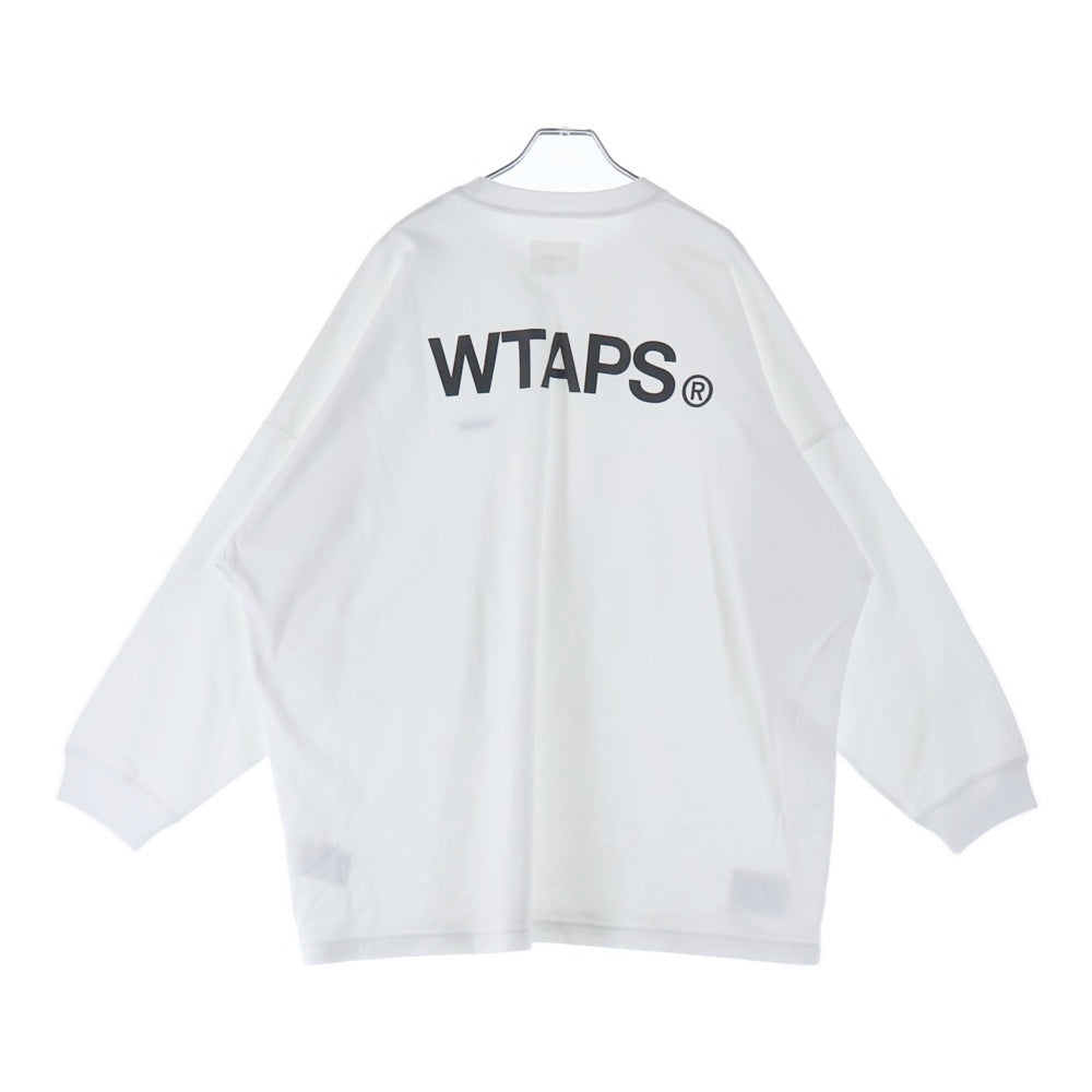 WTAPS(ダブルタップス) 25SS WTAPS IDENTITY LS COTTON アイデンティティ プリント 長袖Tシャツ カットソー ホワイト 251ATDT-CSM16