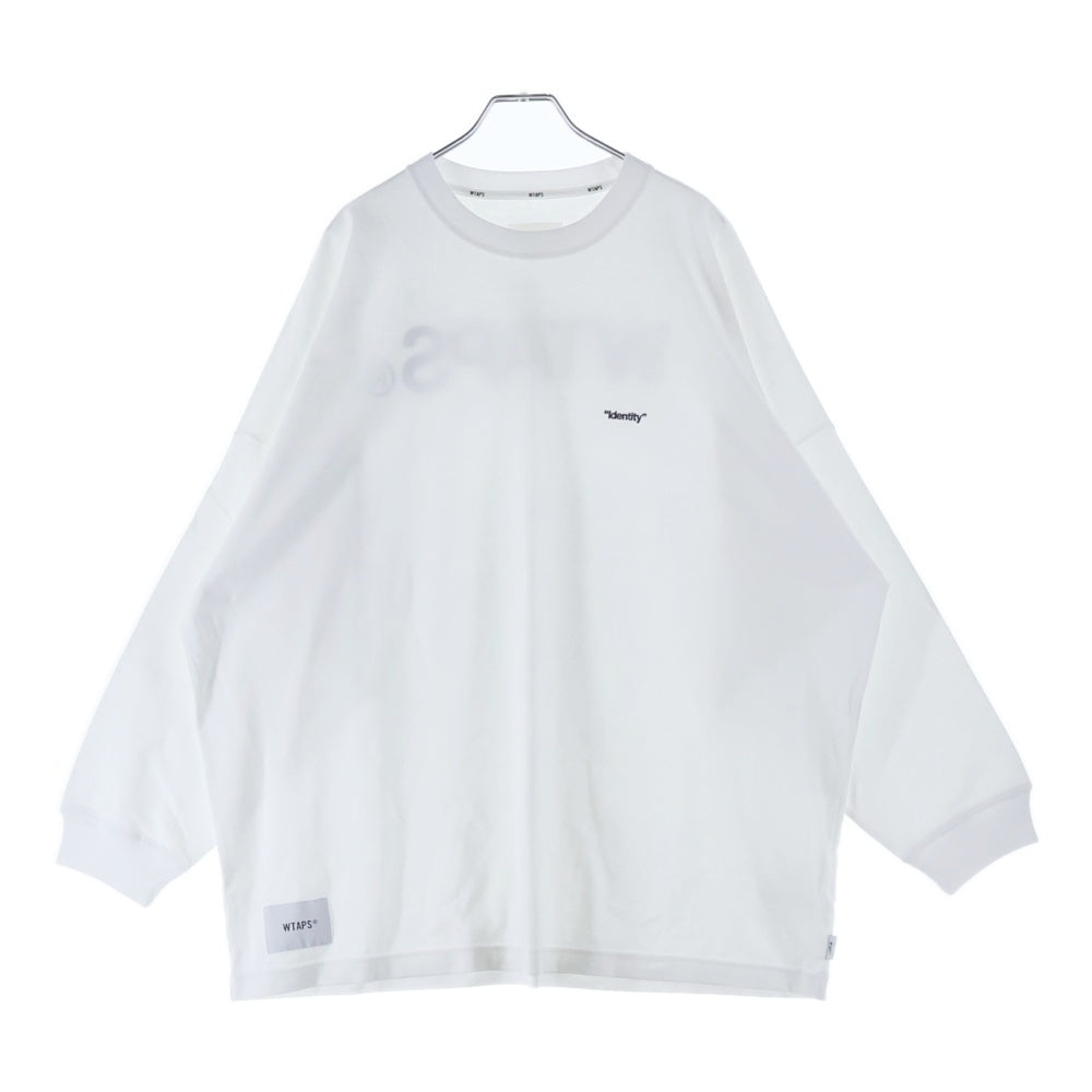 WTAPS(ダブルタップス) 25SS WTAPS IDENTITY LS COTTON アイデンティティ プリント 長袖Tシャツ カットソー ホワイト 251ATDT-CSM16