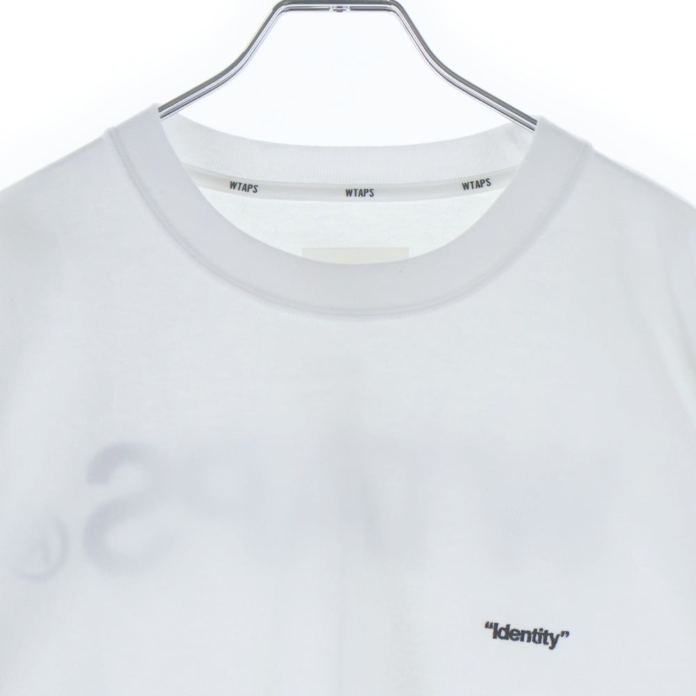 WTAPS(ダブルタップス) 25SS WTAPS IDENTITY LS COTTON アイデンティティ プリント 長袖Tシャツ カットソー ホワイト 251ATDT-CSM16