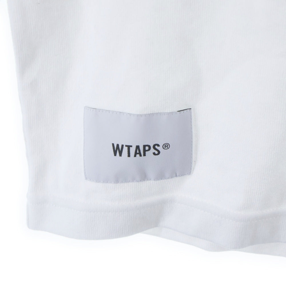 WTAPS(ダブルタップス) 25SS WTAPS IDENTITY LS COTTON アイデンティティ プリント 長袖Tシャツ カットソー ホワイト 251ATDT-CSM16