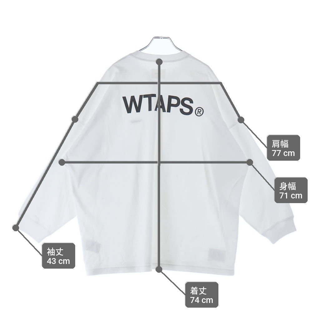 WTAPS(ダブルタップス) 25SS WTAPS IDENTITY LS COTTON アイデンティティ プリント 長袖Tシャツ カットソー ホワイト 251ATDT-CSM16