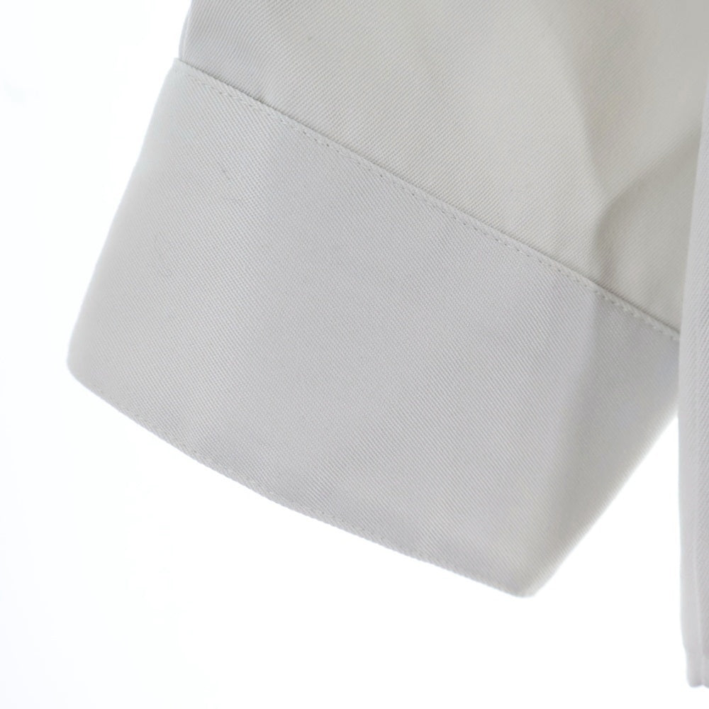 WTAPS(ダブルタップス) 22AW LEAGUE 01/LS/CTPL.TWILL 222TQDT-SHM04 ノーカラー 長袖シャツ ホワイト