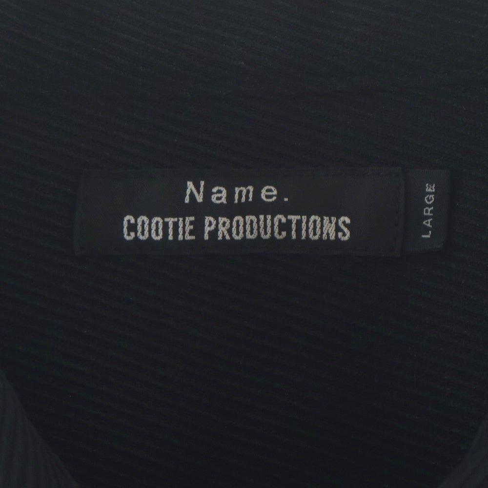 COOTIE PRODUCTIONS(クーティー プロダクションズ) 21AW ×NAME Polyester Kersey Error Fit CPO Shirts ワイドCPOジャケット 長袖シャツジャケット ブラック NMSH-CT22SS-001