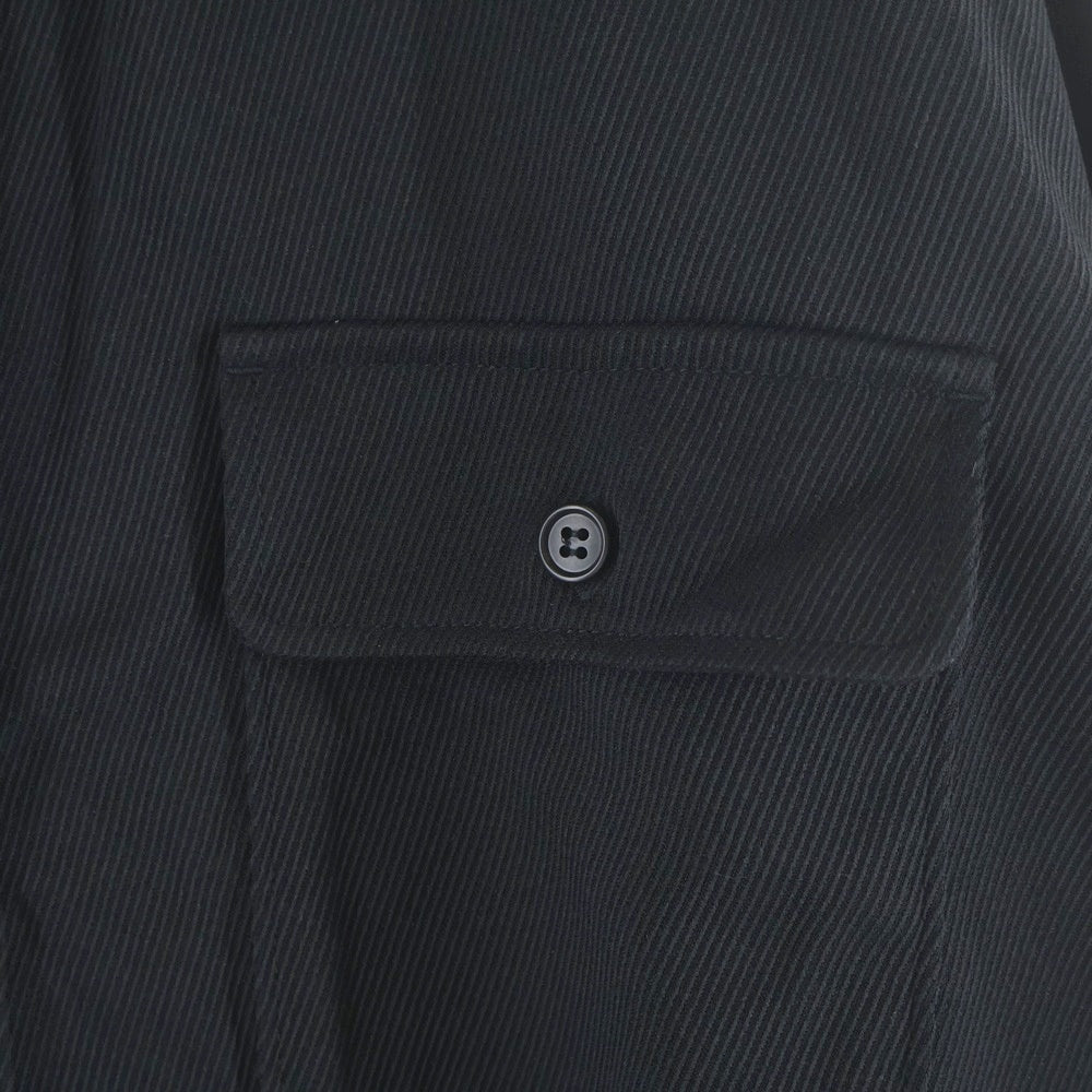 COOTIE PRODUCTIONS(クーティー プロダクションズ) 21AW ×NAME Polyester Kersey Error Fit CPO Shirts ワイドCPOジャケット 長袖シャツジャケット ブラック NMSH-CT22SS-001