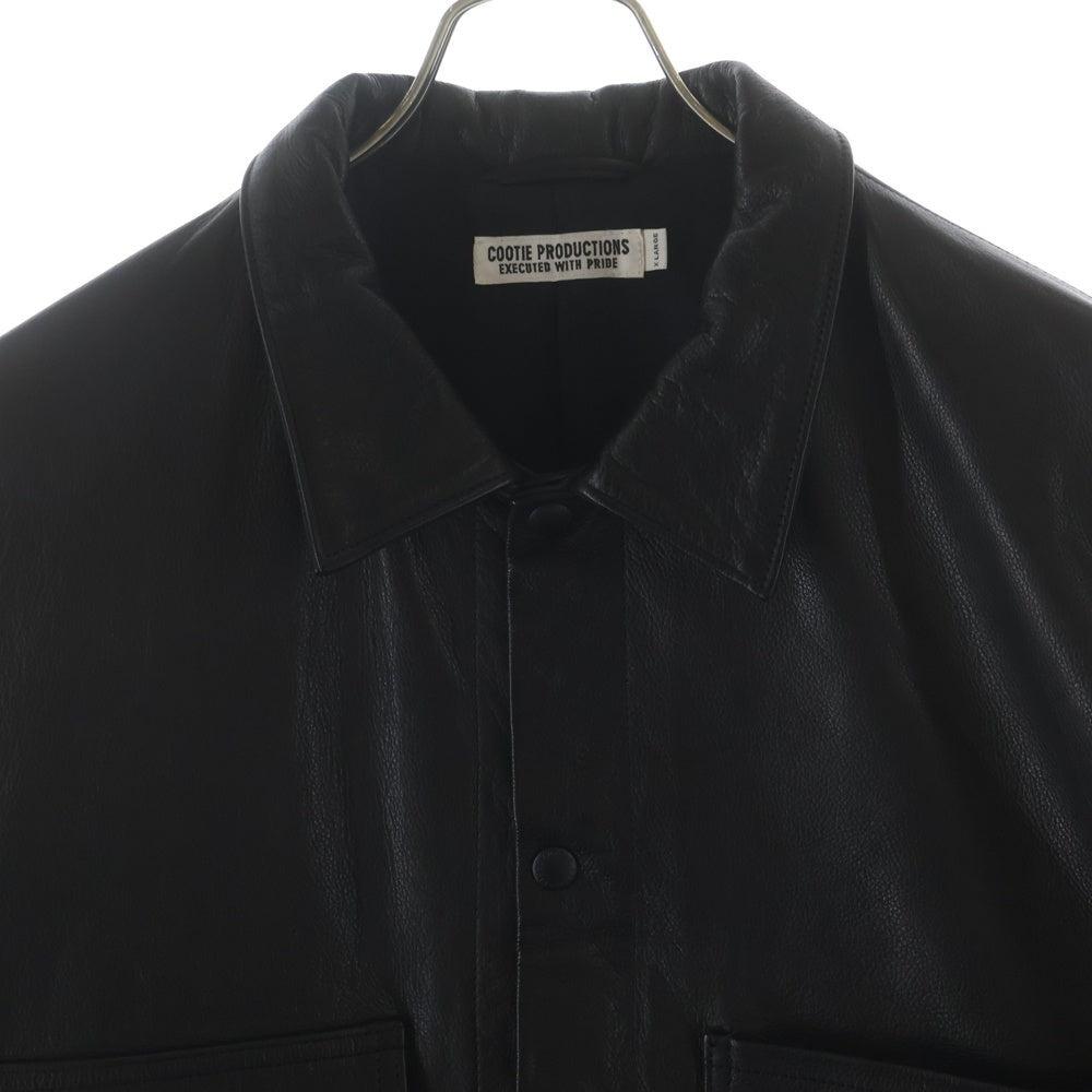 COOTIE PRODUCTIONS(クーティー プロダクションズ) 22AW Leather Coverall ステアハイド レザーカバーオール レザージャケット ブラウン CTE-22A220