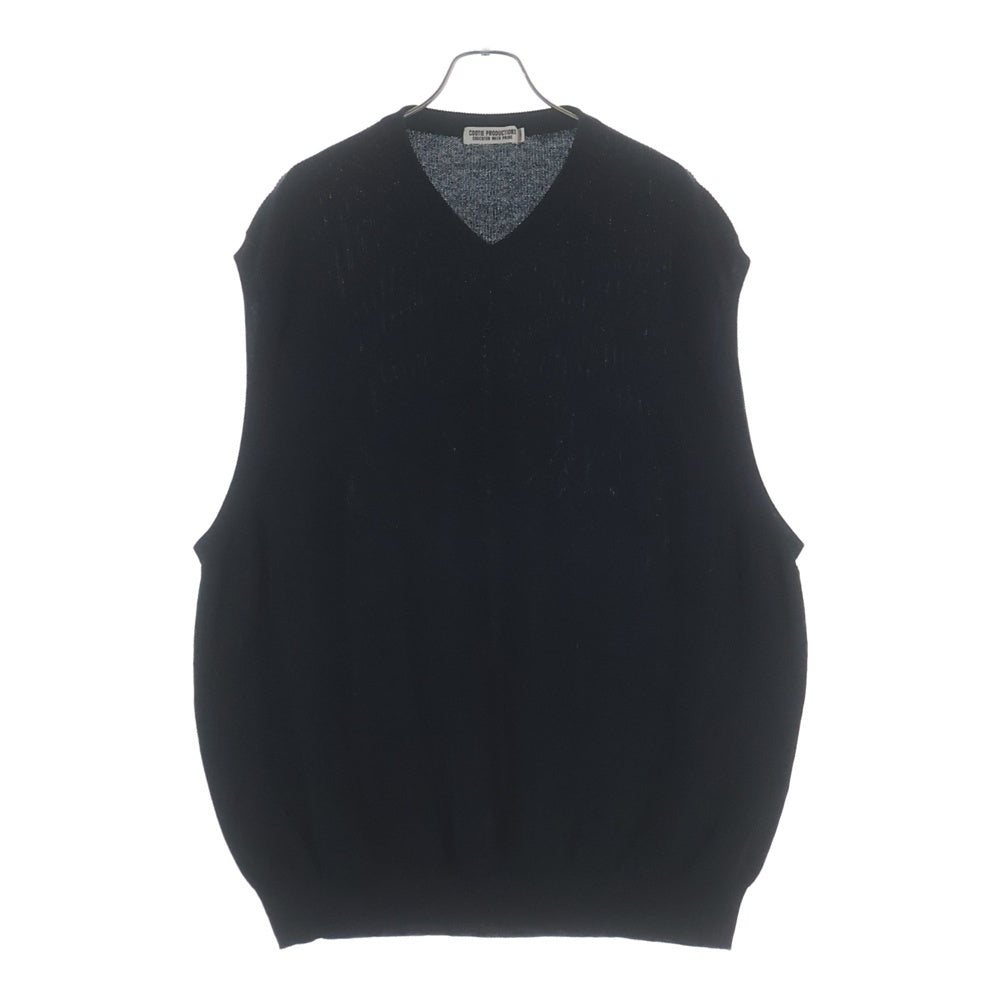 COOTIE PRODUCTIONS(クーティー プロダクションズ) 25AW Rib Stitch Tilden Knit Vest Vネックチルデン ニットベスト ブラック CTE-25A325