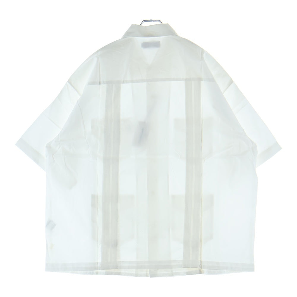 COOTIE PRODUCTIONS(クーティー プロダクションズ) 25SS 120/2 Typewriter Cuba S/S Shirt タイプライター キューバシャツ 半袖シャツ ホワイト CTE-25S408