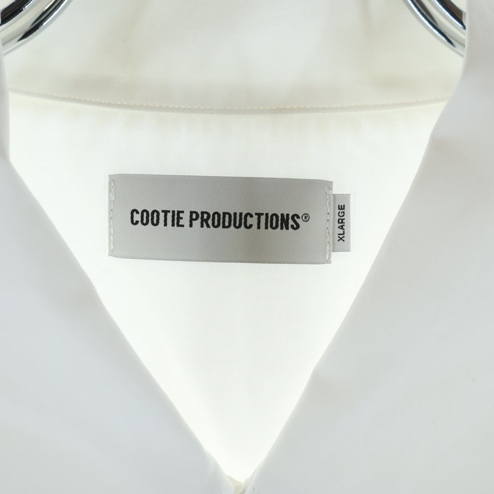 COOTIE PRODUCTIONS(クーティー プロダクションズ) 25SS 120/2 Typewriter Cuba S/S Shirt タイプライター キューバシャツ 半袖シャツ ホワイト CTE-25S408