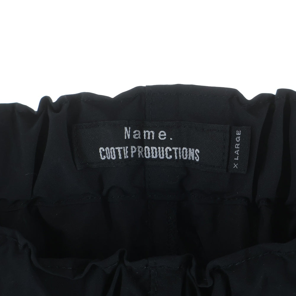 COOTIE PRODUCTIONS(クーティー プロダクションズ) ×NAME ネーム パンツ イージーパンツ ブラック