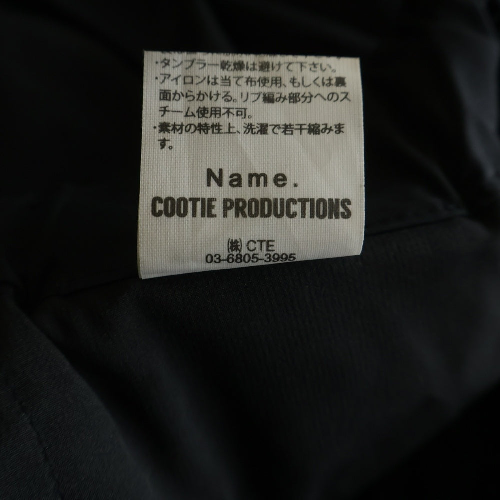COOTIE PRODUCTIONS(クーティー プロダクションズ) ×NAME ネーム パンツ イージーパンツ ブラック