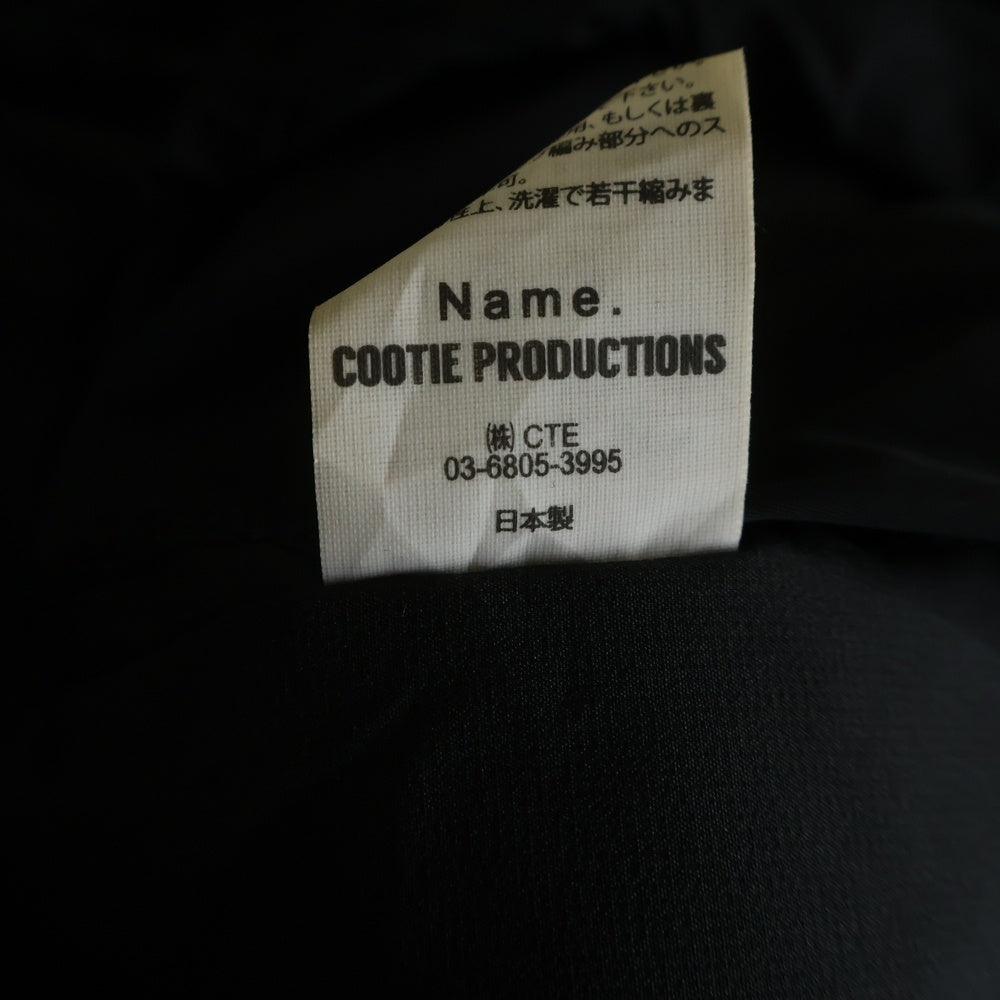 COOTIE PRODUCTIONS(クーティー プロダクションズ) ×NAME ネーム フットボールTシャツ 長袖Tシャツ カットソー ブラック