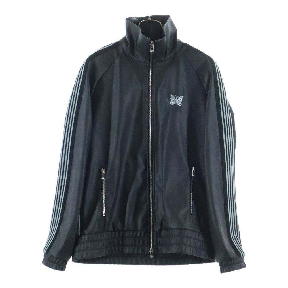Needles(ニードルス) 25AW Track Jacket LHP別注 フェイクレザー トラックジャケット ブラック RW1574