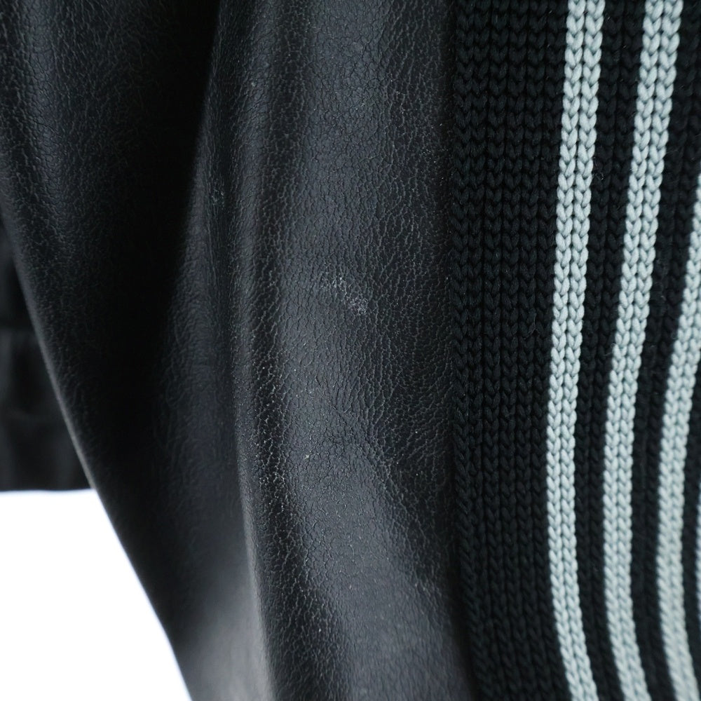 Needles(ニードルス) 25AW Track Jacket LHP別注 フェイクレザー トラックジャケット ブラック RW1574