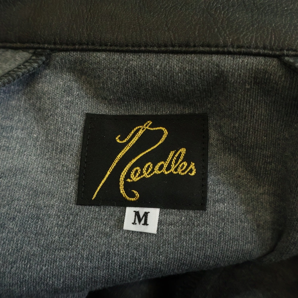 Needles(ニードルス) 25AW Track Jacket LHP別注 フェイクレザー トラックジャケット ブラック RW1574