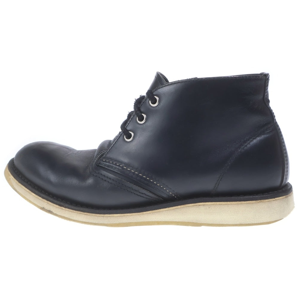 RED WING(レッド ウイング) WORK CHUKKA ワークレザー チャッカブーツ ブラック US9./27cm 3148