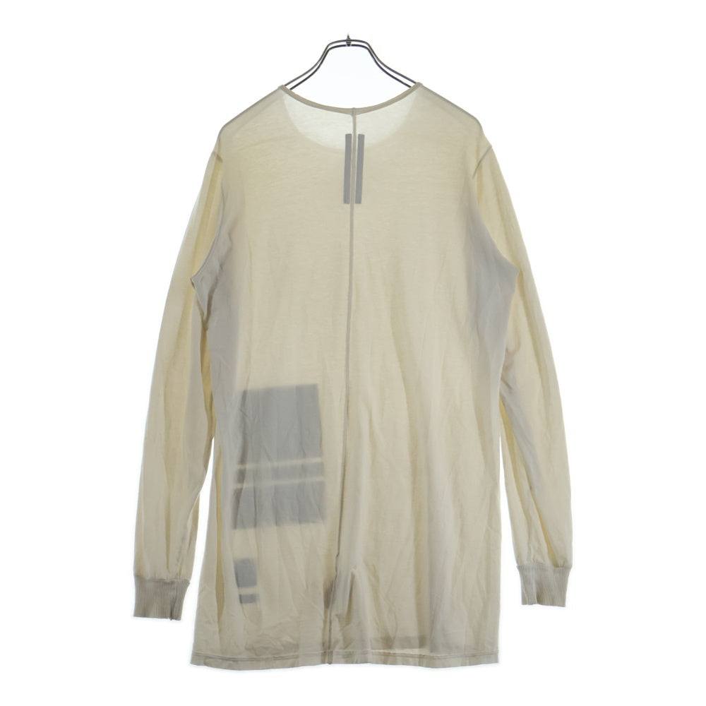 Rick Owens DRKSHDW(リックオウエンス ダークシャドウ) 15SS パッチワークデザイン クルーネック カットソー 長袖シャツ ホワイト DU15F5260