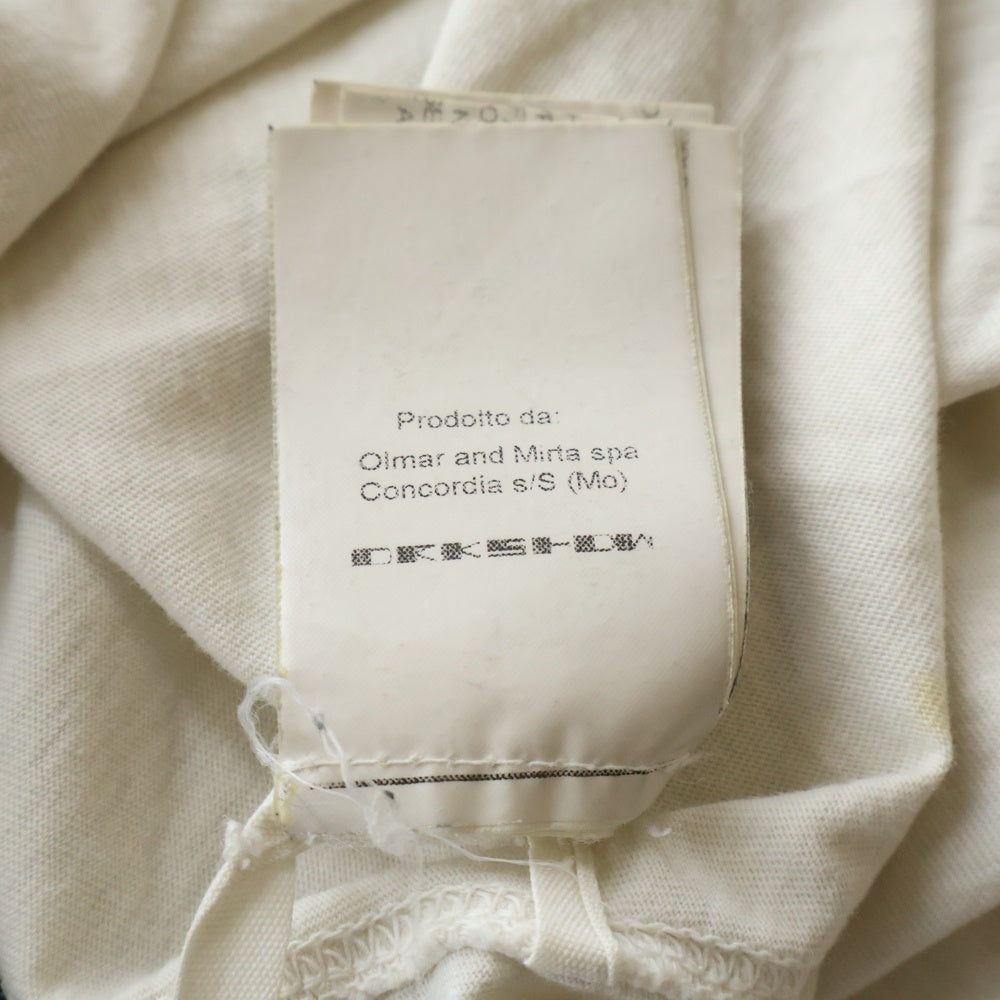 Rick Owens DRKSHDW(リックオウエンス ダークシャドウ) 15SS パッチワークデザイン クルーネック カットソー 長袖シャツ ホワイト DU15F5260