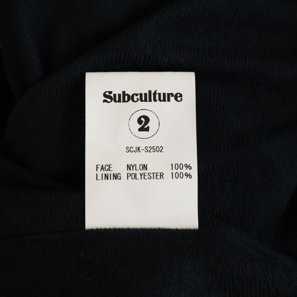 SUBCULTURE(サブカルチャー) Stadium Jumper スタジアムジャンパー アウター ブラック SCJK-S2502