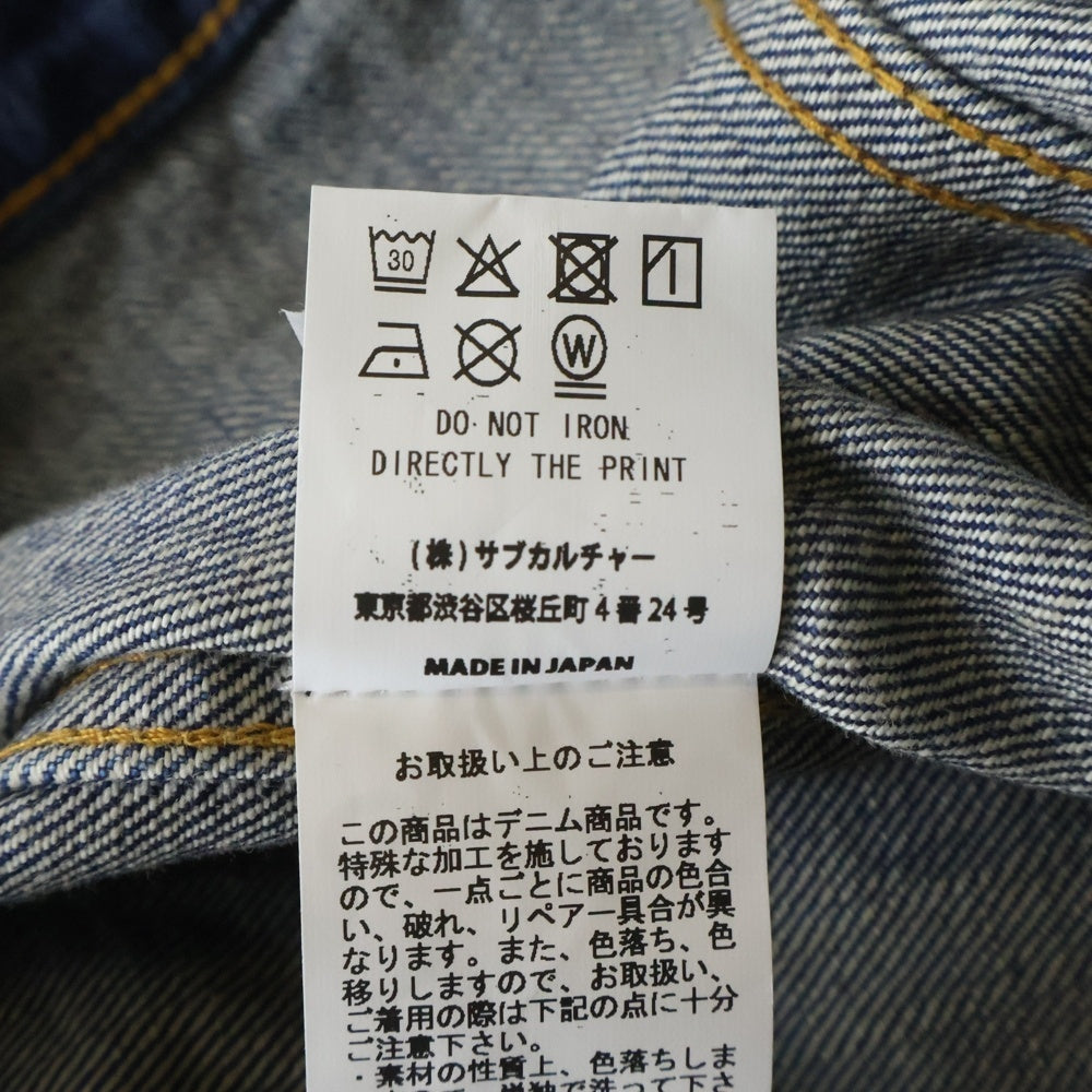 SUBCULTURE(サブカルチャー) Denim Jacket デニムジャケット アウター インディゴ SCJK-CL22