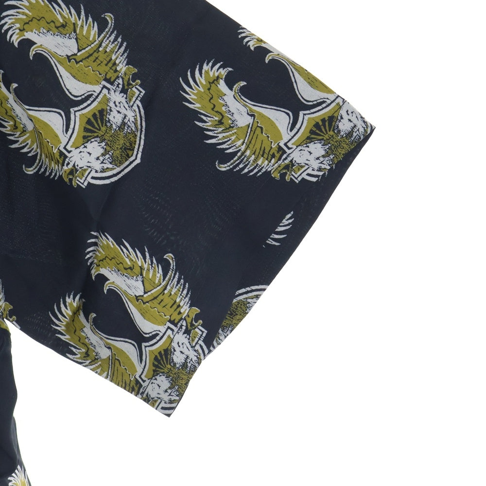 SUBCULTURE(サブカルチャー) Rayon Aloha Shirt レーヨンアロハシャツ 半袖シャツ ブラック SCSH-S2407