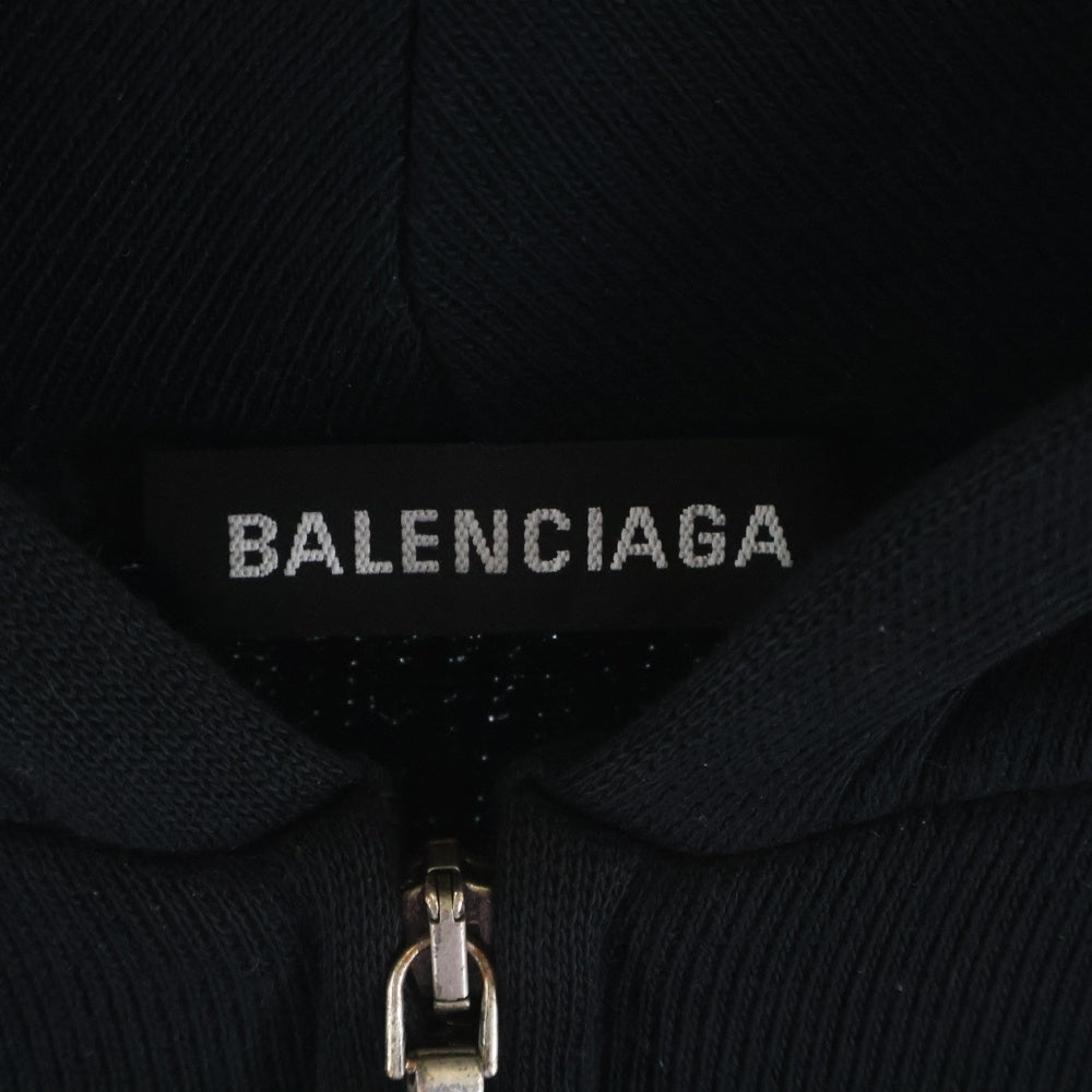 BALENCIAGA(バレンシアガ) 19SSSPEED HUNTERS ZIP UP HOODIE スピードハンタープリント ジップアップ スウェットパーカー ブラック 559100 TDV38