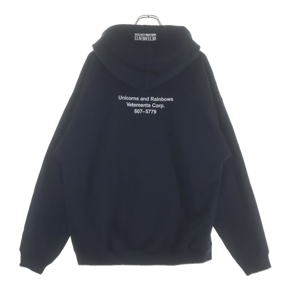 VETEMENTS(ヴェトモン) 21SS MAGIC UNICORN HOODIE マジックユニコーンプルオーバースウェットパーカー UE51TR400B