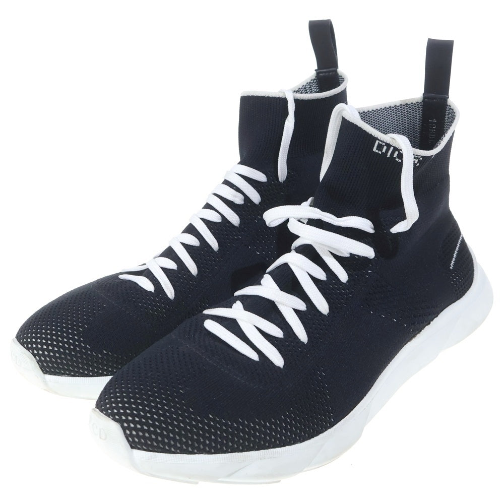 DIOR(ディオール) B21 レースアップソックスシューズ ハイカットスニーカー ブラック