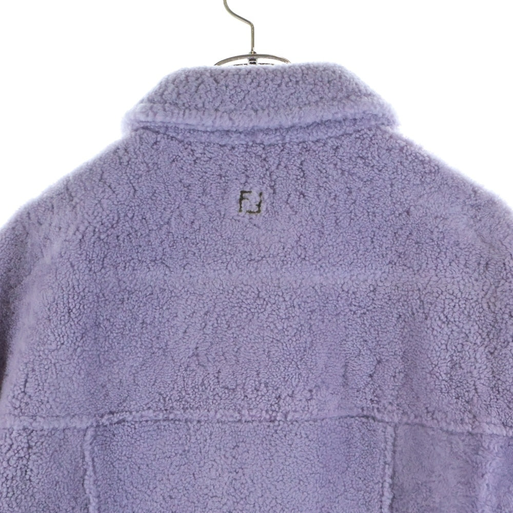 FENDI(フェンディ) 23AW シアリングジャケット ムートンジャケット パープル FM0234 ANE3 F1BKJ