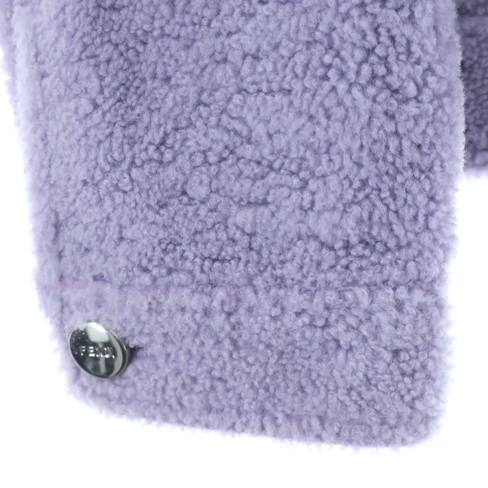 FENDI(フェンディ) 23AW シアリングジャケット ムートンジャケット パープル FM0234 ANE3 F1BKJ