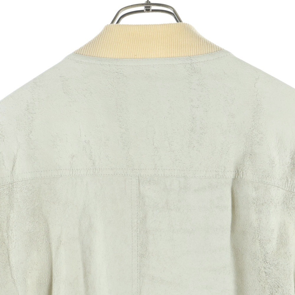Rick Owens(リックオウエンス) 15SS シングル レザージャケット ホワイト RU15S4771-LB