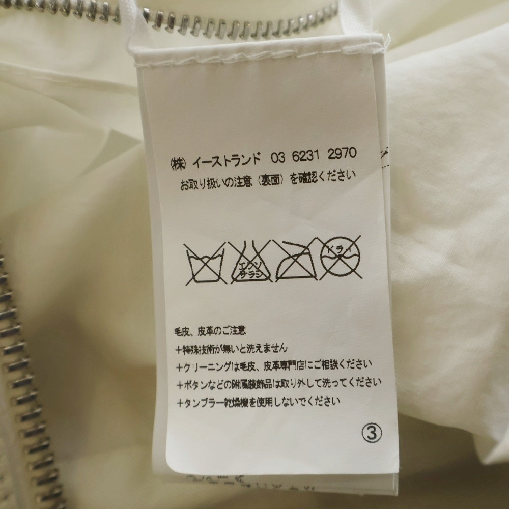 Rick Owens(リックオウエンス) 15SS シングル レザージャケット ホワイト RU15S4771-LB