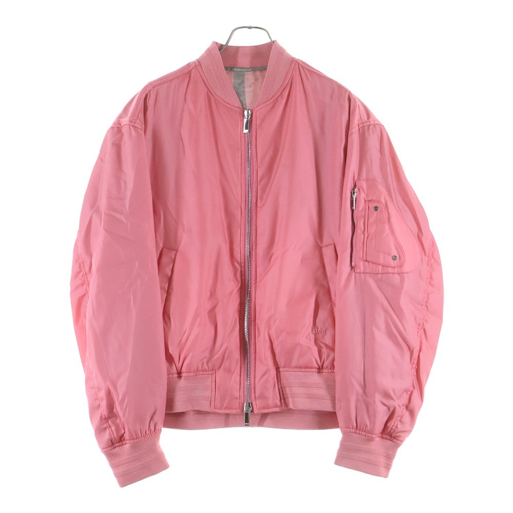 DIOR(ディオール) 20SS MA-1 サドルポケット バックロゴ ボンバージャケット ピンク 943C439C4732