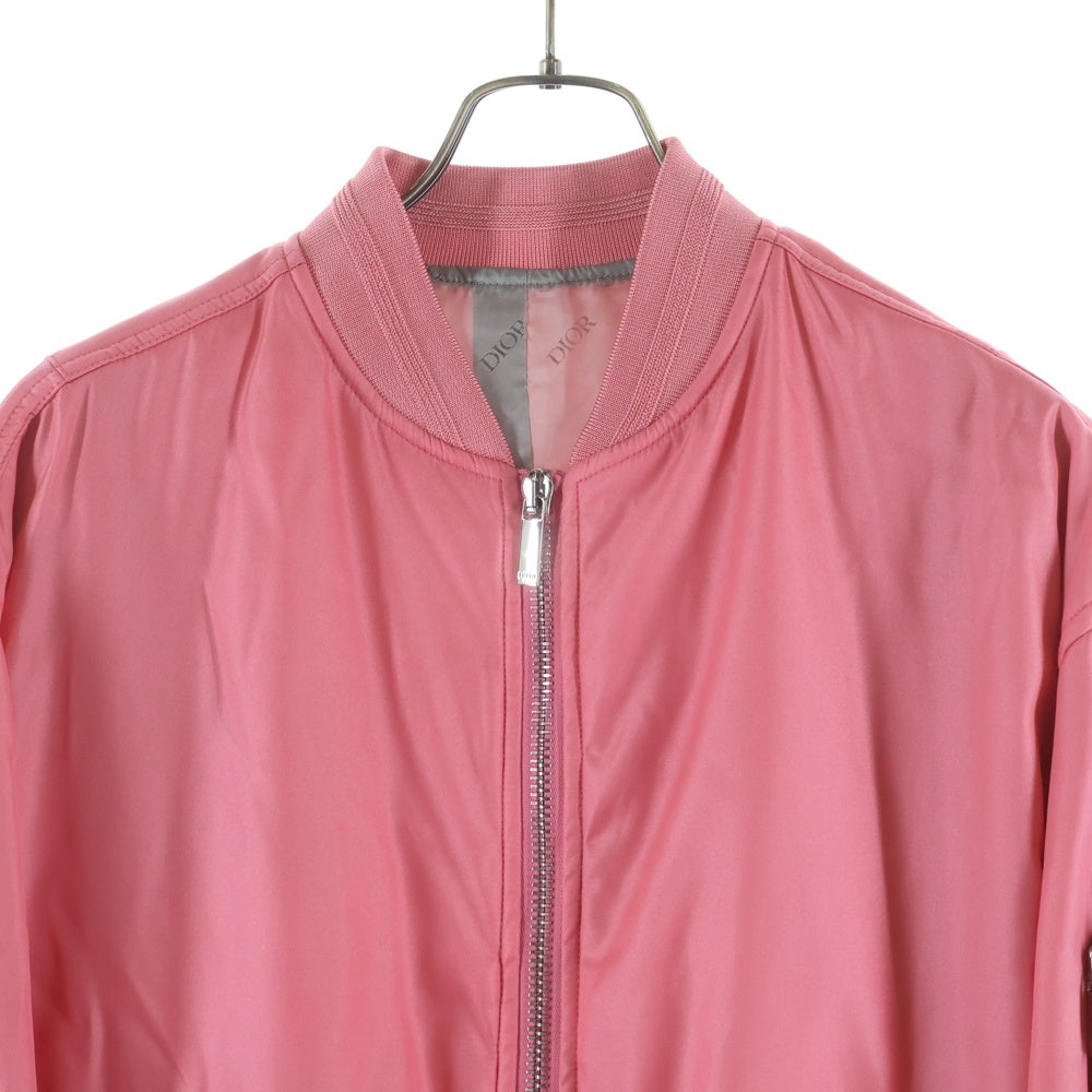 DIOR(ディオール) 20SS MA-1 サドルポケット バックロゴ ボンバージャケット ピンク 943C439C4732