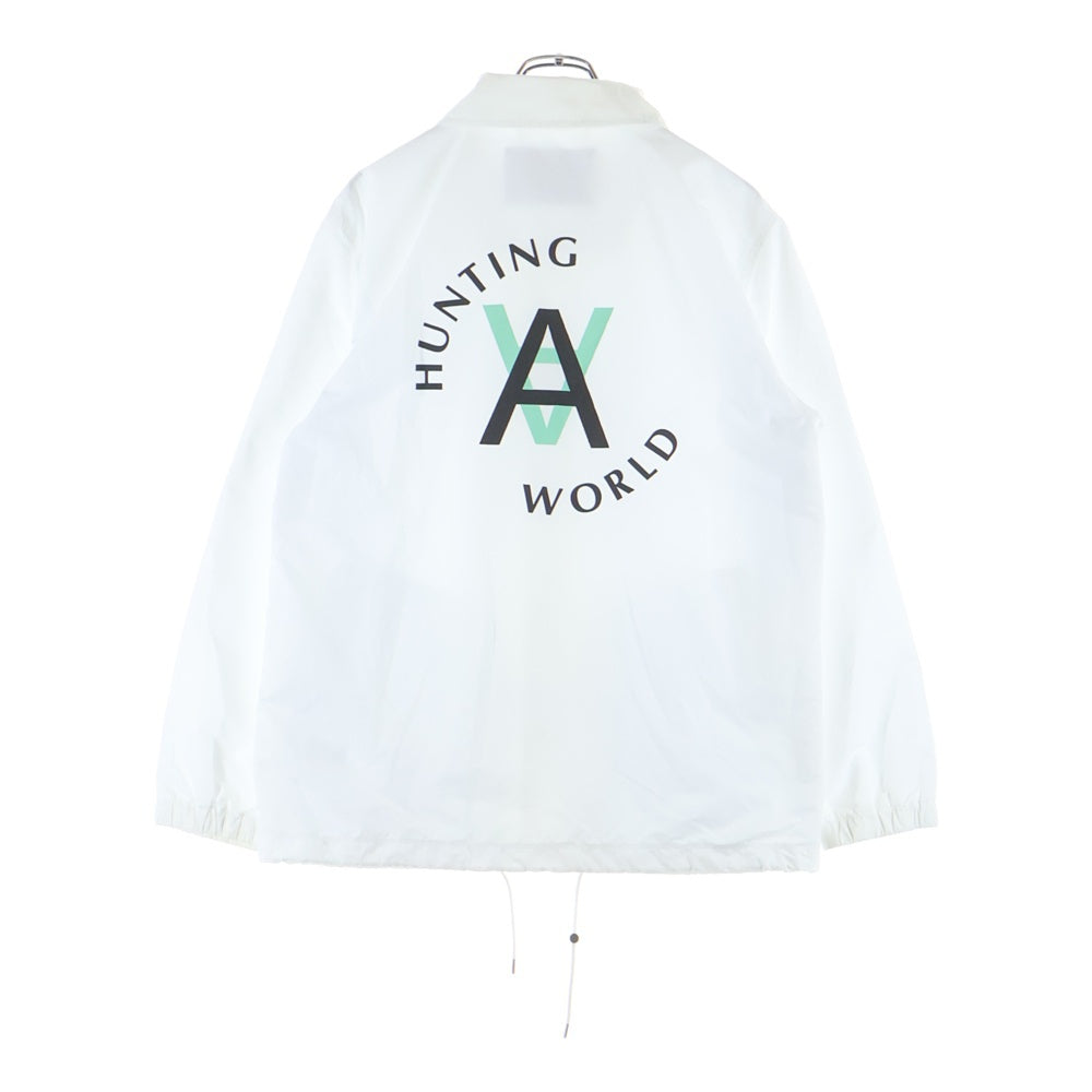 HUNTING WORLD(ハンティングワールド) ×Arsham Studio アーシャムスタジオ プリント コーチジャケット ホワイト HWDSM03