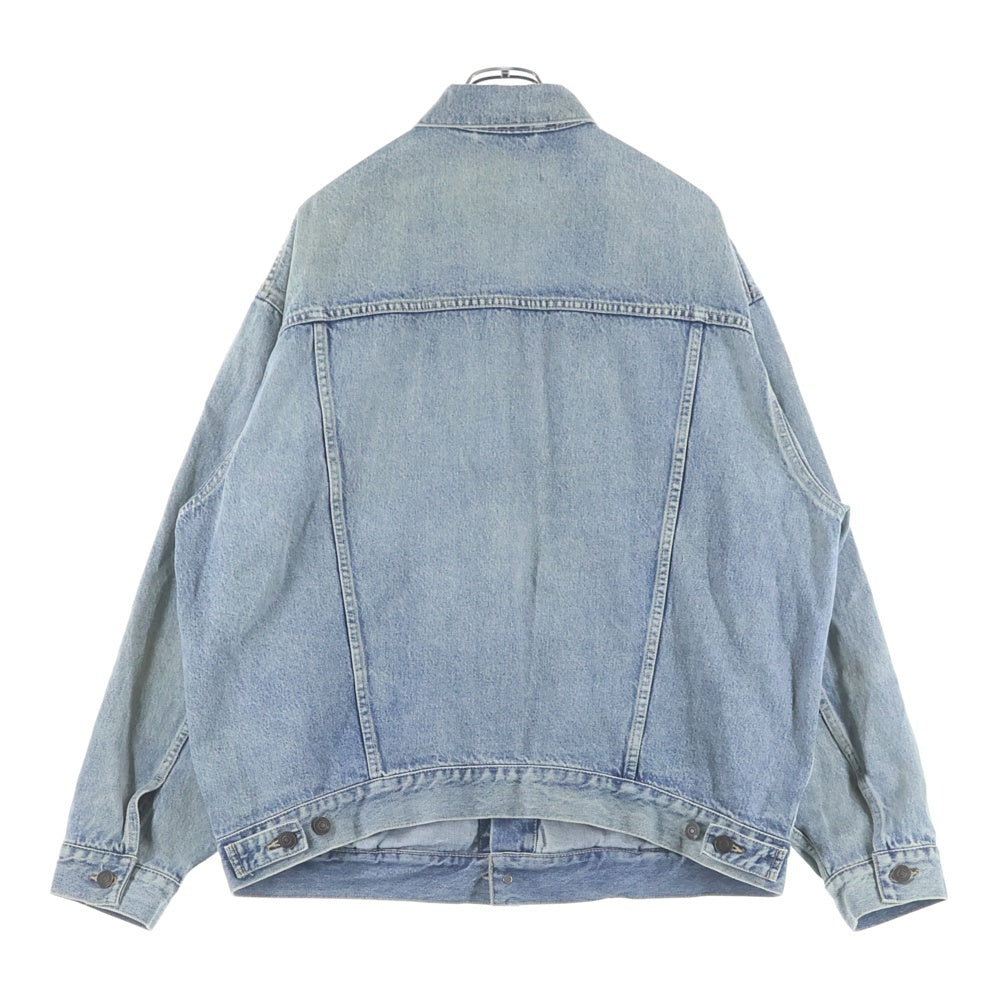 BALENCIAGA(バレンシアガ) ロゴ刺繍 デニムジャケット インディゴ 671889