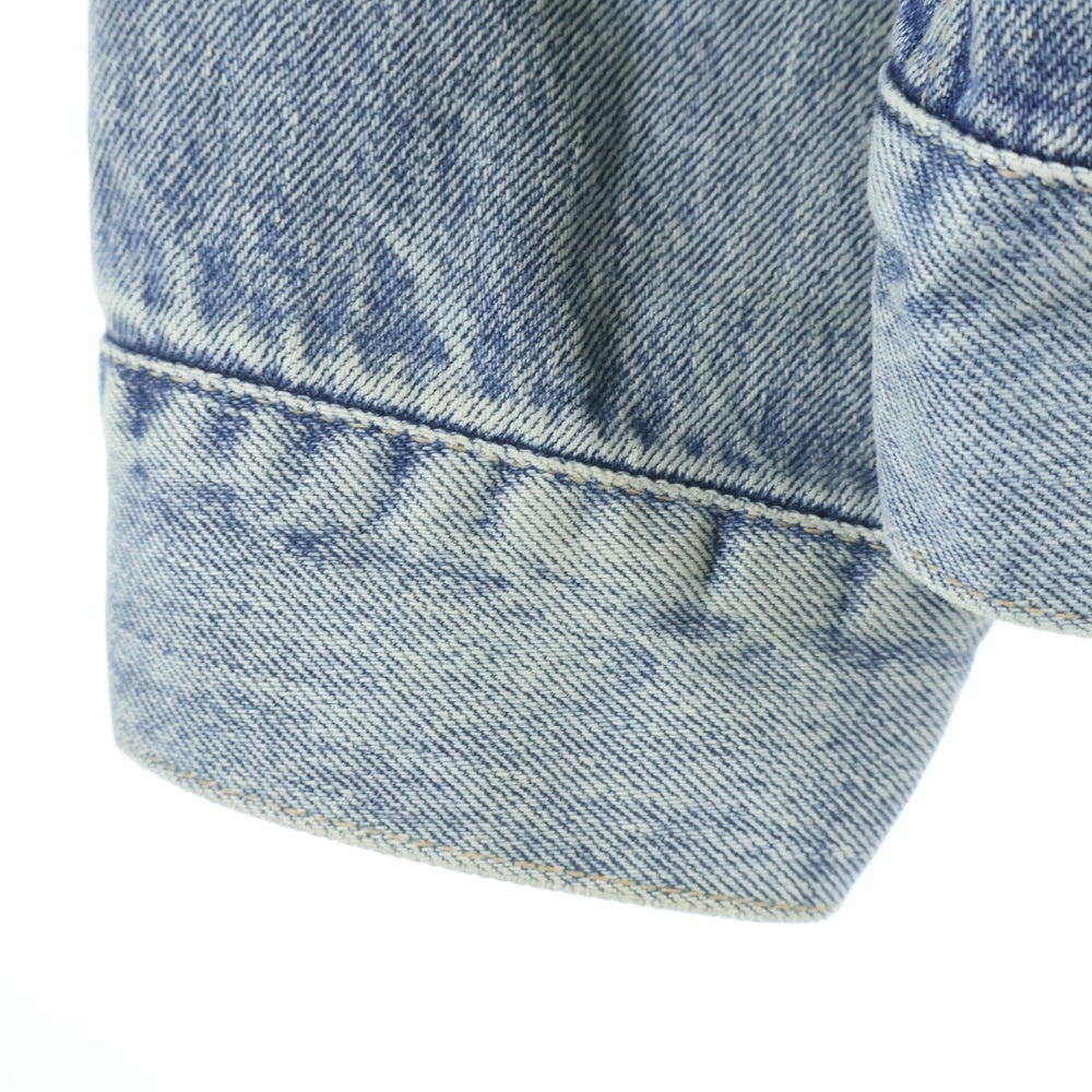 BALENCIAGA(バレンシアガ) ロゴ刺繍 デニムジャケット インディゴ 671889