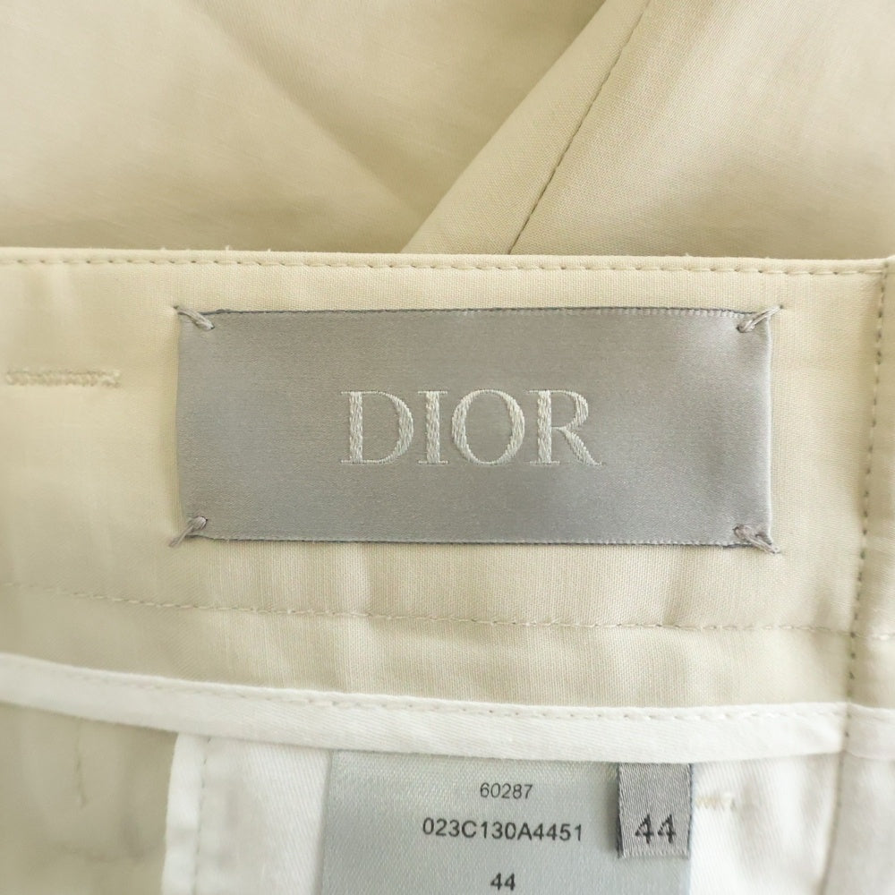 DIOR(ディオール) 20SS ローラーコースターバックル フロントタック ロングパンツ ベージュ 023C130A4451