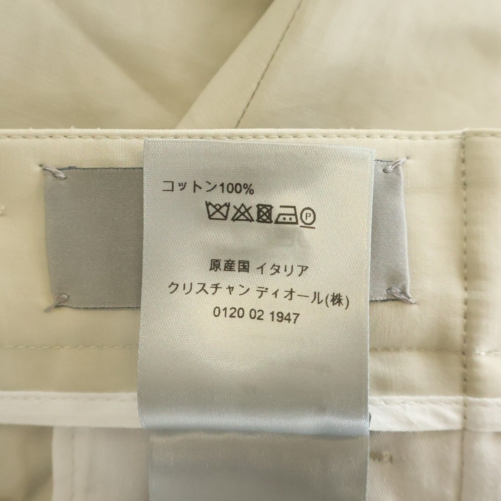 DIOR(ディオール) 20SS ローラーコースターバックル フロントタック ロングパンツ ベージュ 023C130A4451