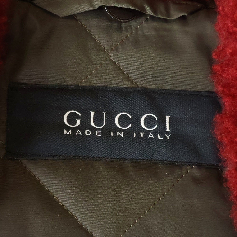 GUCCI(グッチ) ボア ナイロンジャケット カーキ 381015
